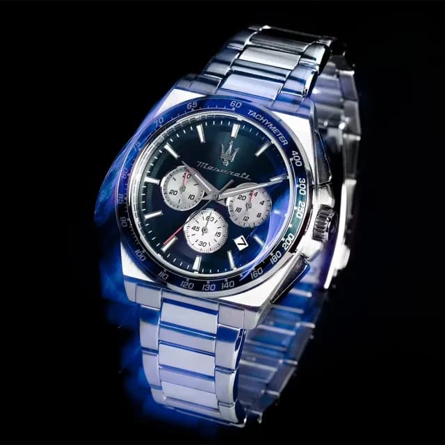【MASERATI 瑪莎拉蒂】Velocit 系列 三眼計時手錶-43mm 禮物 送禮 推薦(R8873652005)