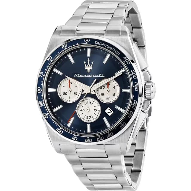 【MASERATI 瑪莎拉蒂】Velocit 系列 三眼計時手錶-43mm 禮物 送禮 推薦(R8873652005)