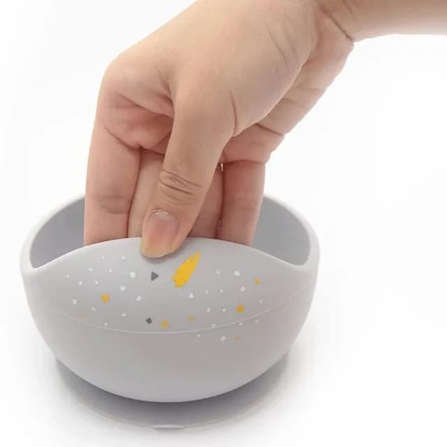 【Oribel】寶寶學習餐具矽膠碗匙組(學習餐具/副食品/矽膠/碗/匙)