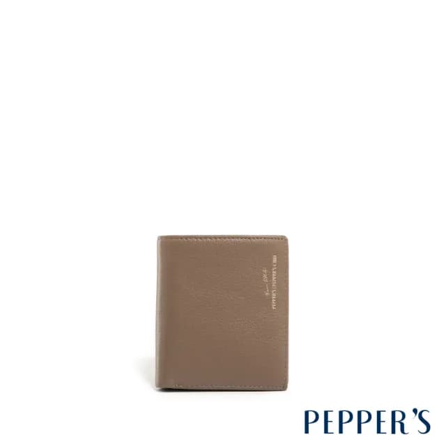 【PEPPER’S】父親節禮物 CUBE 牛皮對折薄短夾 - 摩卡棕/簡約黑(短夾 真皮包包  男夾 女夾 中性包 皮夾)