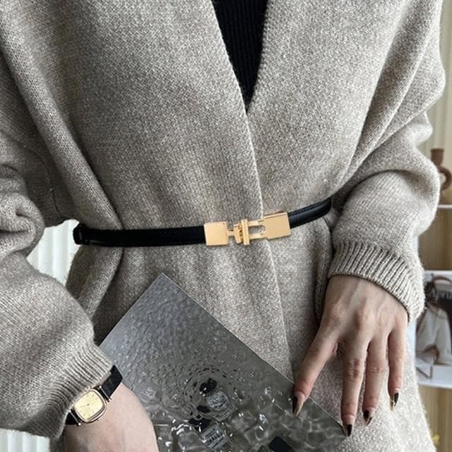 【MoonDy】皮帶 細腰帶 真皮皮帶 收腰皮帶 皮帶女 細皮帶 牛皮腰帶 腰鏈 腰繩 生日禮物 大衣腰帶 復古腰帶