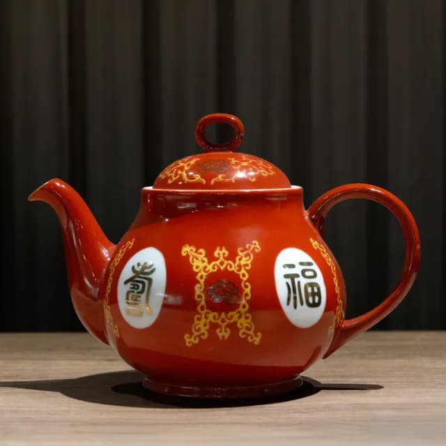 【大同磁器】福壽茶具禮盒組-22件入(台灣製造)