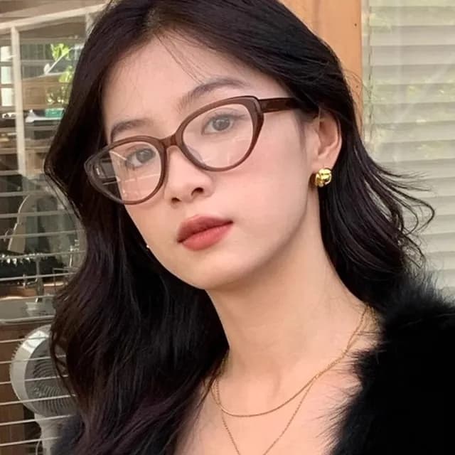 【KT DADA】情人節禮物 貓眼眼鏡 復古眼鏡 眼鏡女 鏡框 鏡架 眼鏡框 眼鏡架 tr90鏡框 素顏眼鏡 顯小臉 附眼