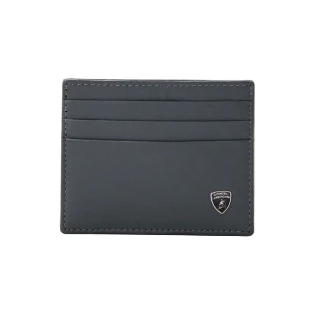 【Automobili Lamborghini】情人節禮物 真皮包包  藍寶堅尼 限量2折 義大利頂級小牛皮6卡名片夾 全新專櫃展