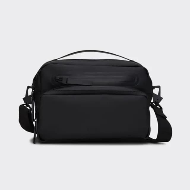 【Rains】防水斜背包 肩背包 方包 手提包 Cargo Box Bag W3 系列 禮物 送禮 推薦(黑)