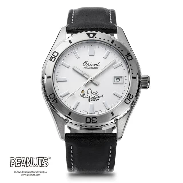 【ORIENT 東方錶】75週年 Peanuts 史努比聯名 限量 機械腕錶 禮物 送禮 推薦(RA-AC0Q08S)