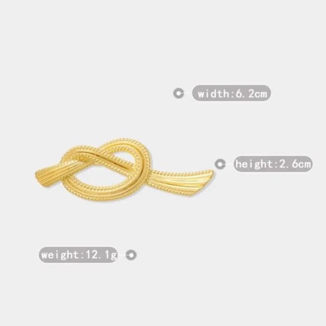 【Penny珮妮】英倫風打結麻花胸針別針(母親節禮物 送女友 交換禮物  生日禮 情人節 尾牙 新年 結婚)