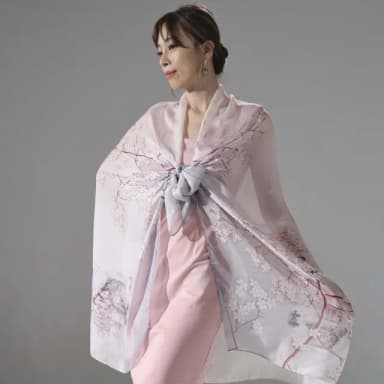 御絹坊 100％蠶絲限量精品披肩
