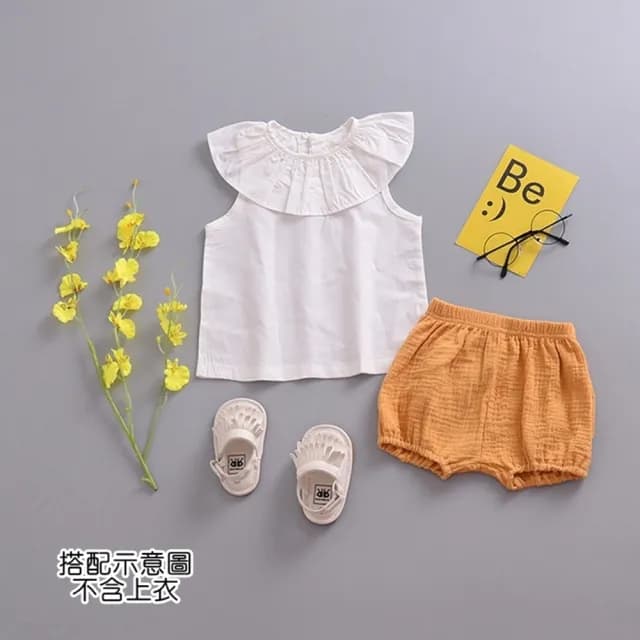 【橘魔法】透氣舒服棉麻屁屁褲(短褲 燈籠褲 居家褲 褲子 中性款 男童 女童 童裝)