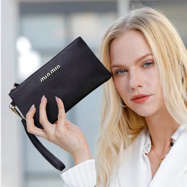 【MoonDy】雙11 皮包 長夾 手拿包 錢包 手拿包女 牛皮包 零錢包 錢包女 大容量錢包 皮