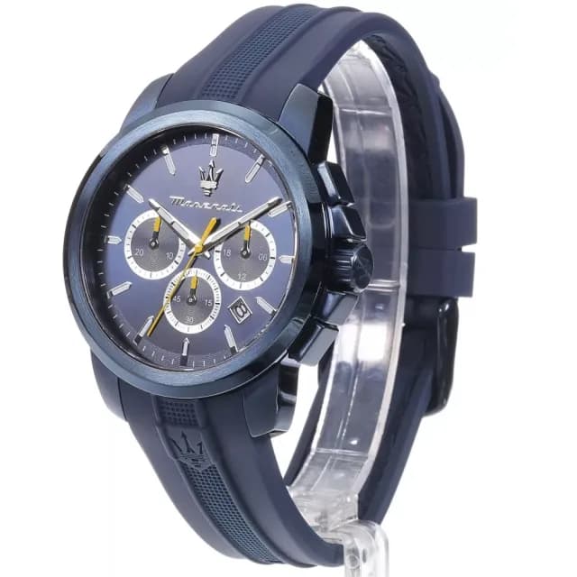 【MASERATI 瑪莎拉蒂】Competizione系列 紳男三眼手錶 週年慶送禮推薦43mm(R8871621044)