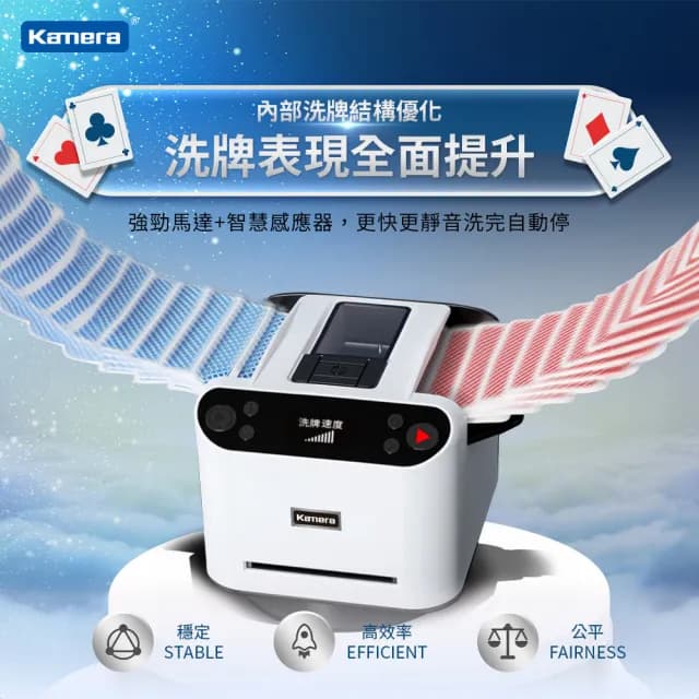 【Kamera】撲克牌自動洗牌發牌機 MAX5 MAX6(寬牌 橋牌 紙牌 塑膠牌 快速洗牌 電動洗牌機 交換禮物)