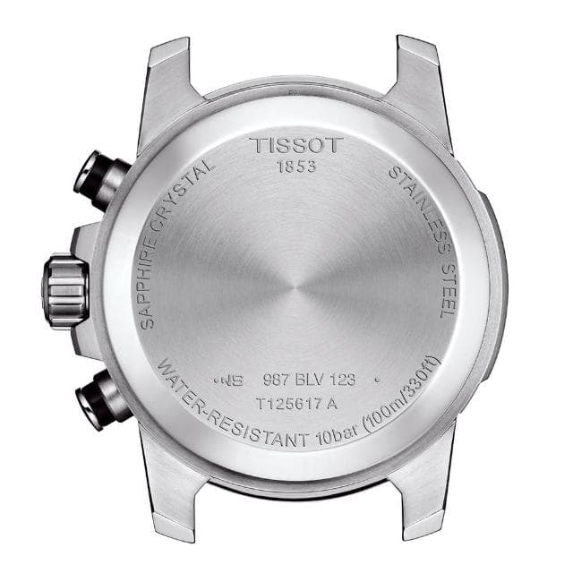 【TISSOT 天梭 官方授權】SUPERSPORT CHRONO 三眼計時腕錶 母親節 禮物 推薦(T1256171105100)