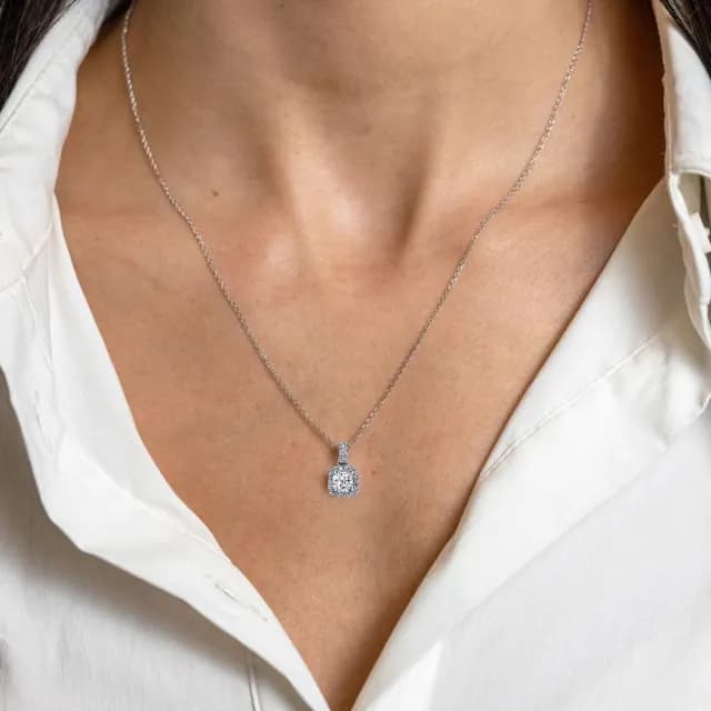 【CTJ】歡慶雙11!現貨!GIA 50分 D/SI2 鉑金 枕形 天然鑽 真鑽 鑽石項鍊(鑽石閃耀時刻 只為摯愛的妳)