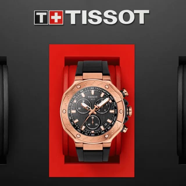 【TISSOT 天梭 官方授權】T-RACE 競速系列 計時腕錶 畢業禮物 送禮 推薦(T1414173705100)