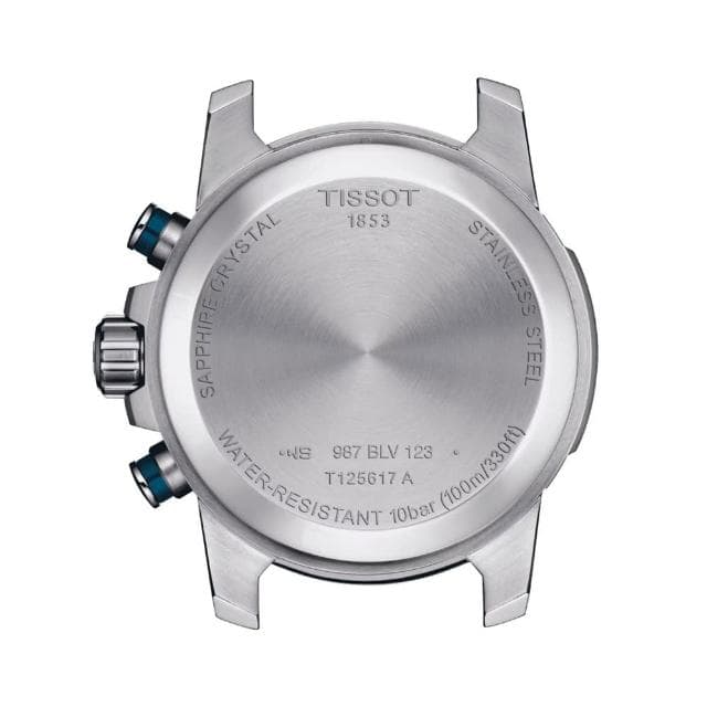 【TISSOT 天梭 官方授權】SUPERSPORT CHRONO 三眼計時腕錶 母親節 禮物 推薦(T1256171104100)