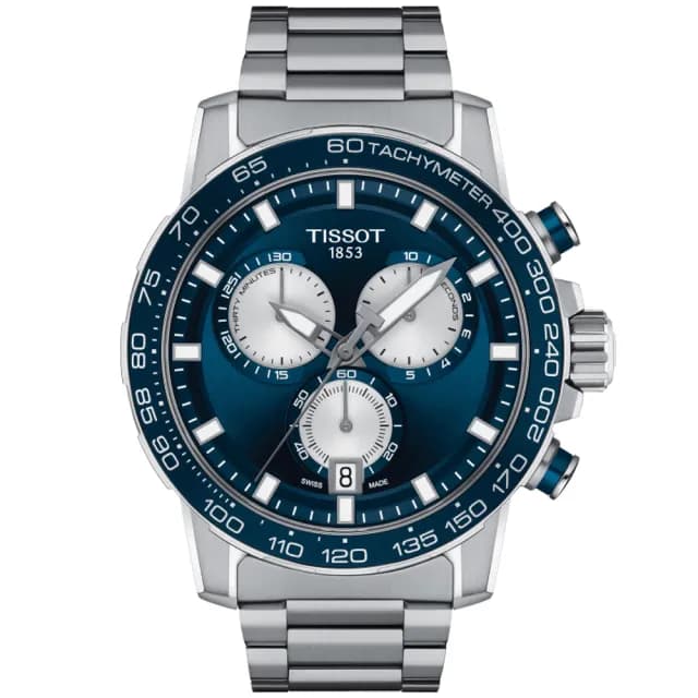 【TISSOT 天梭 官方授權】SUPERSPORT CHRONO 三眼計時腕錶 畢業禮物 送禮 推薦(T1256171104100)