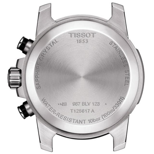 【TISSOT 天梭 官方授權】SUPERSPORT CHRONO 三眼計時腕錶 母親節 禮物 推薦(T1256171605100)