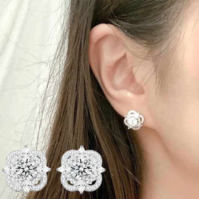 【KT DADA】情人節禮物 女生耳環 925 純銀耳環 日系耳環 新娘耳環 925耳環 鑽石耳環 耳針 日系耳環 韓國耳