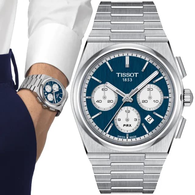 【TISSOT 天梭】PRX系列 熊貓 機械腕錶 七夕 情人節 禮物 送禮 推薦(T1374271104100)