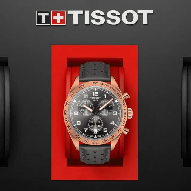 【TISSOT 天梭 官方授權】PRS 516 CHRONOGRAPH 經典賽車計時腕錶 畢業禮物 送禮 推薦(T1316173608200)