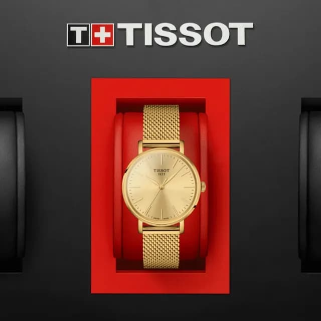【TISSOT 天梭 官方授權】EVERYTIME LADY 經典優雅 時尚腕錶 畢業禮物 送禮 推薦(T1432103302100)