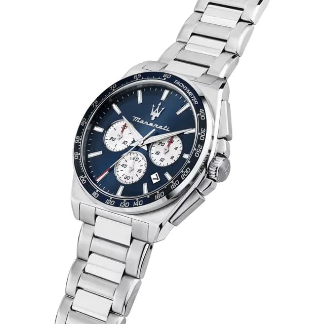 【MASERATI 瑪莎拉蒂】Velocità系列 三眼計時手錶 週年慶送禮推薦43mm(R8873652005)