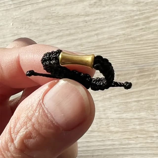 【Penny珮妮】黃金999編繩經典黑可調節指環戒指2款可選(母親節 交換禮物  生日禮 情人節 尾牙 新年 結婚)