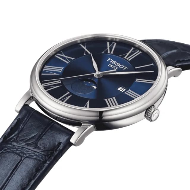 【TISSOT 天梭 官方授權】CARSON系列 簡約時尚月相腕錶 畢業禮物 送禮 推薦(T1224231604300)