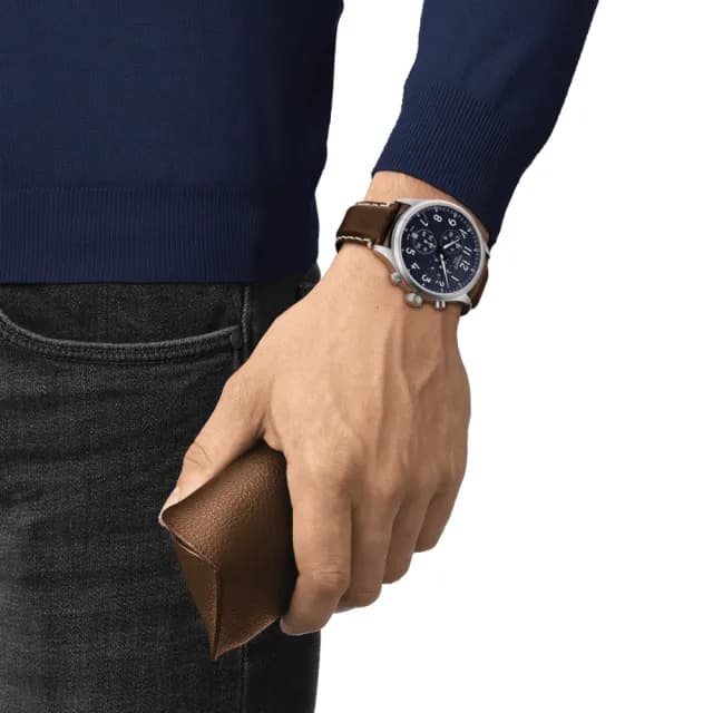 【TISSOT 天梭 官方授權】CHRONO XL 韻馳系列 三眼計時腕錶 父親節 禮物 送禮 推薦(T1166171604200)
