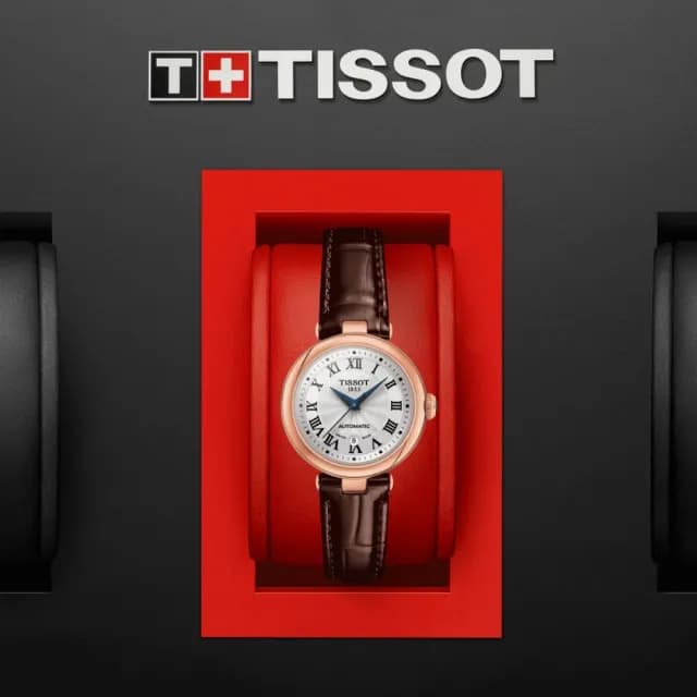 【TISSOT 天梭 官方授權】BELLISSIMA系列 知性時尚機械腕錶 父親節 禮物 送禮 推薦(T1262073601300)