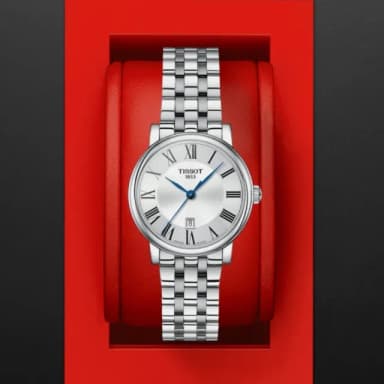 【TISSOT 天梭 官方授權】CARSON系列 簡約時尚腕錶 畢業禮物 送禮 推薦(T1222101103300)