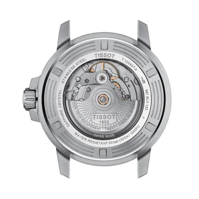 【TISSOT 天梭 官方授權】SEASTAR1000海星系列 潛水機械腕錶 父親節 禮物 送禮 推薦(T1204071104103)