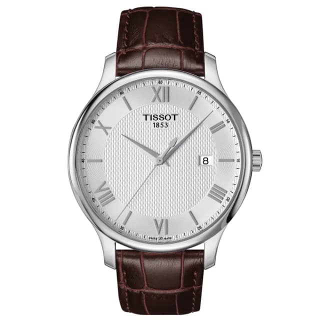 【TISSOT 天梭 官方授權】TRADITION系列 經典簡約大三針腕錶 七夕 情人節 禮物 送禮 推薦(T0636101603800)