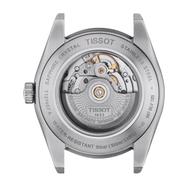 【TISSOT 天梭 官方授權】GENTLEMAN系列 矽游絲機械腕錶 畢業禮物 送禮 推薦(T1274071109101)