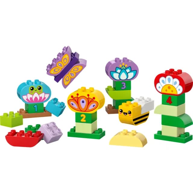 【LEGO 樂高】得寶系列 10444 創意花園和花朵(幼兒積木 兒童玩具 學習積木 禮物)