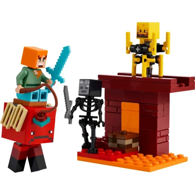 【LEGO 樂高】Minecraft 21266 地獄熔岩大戰(當個創世神 電玩 兒童玩具 禮物)