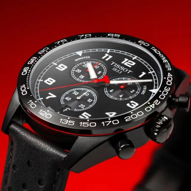 【TISSOT 天梭 官方授權】PRS516 CHRONOGRAPH 三眼計時腕錶 畢業禮物 送禮 推薦(T1316173605200)