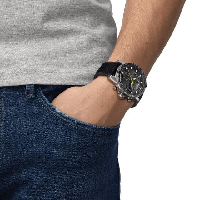 【TISSOT 天梭 官方授權】SUPERSPORT CHRONO 三眼計時腕錶 母親節 禮物 推薦(T1256171705102)