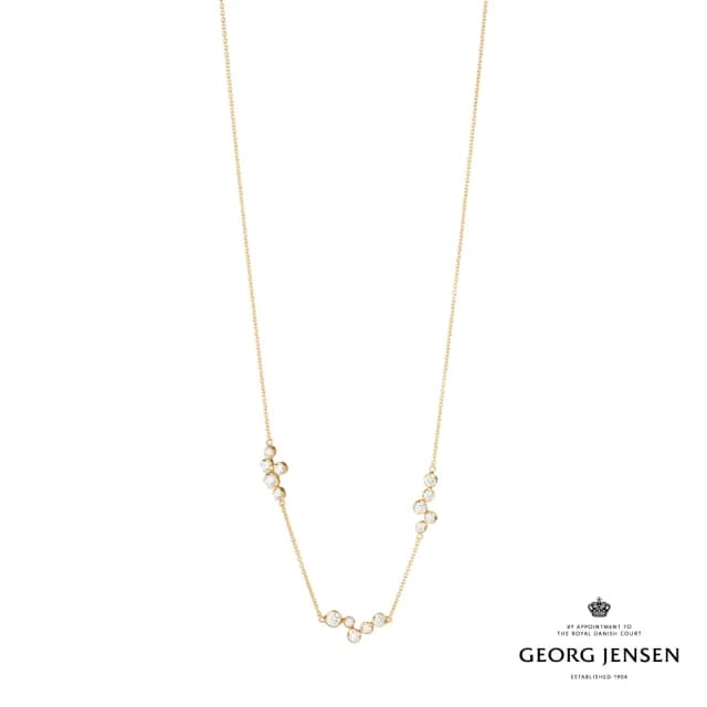【Georg Jensen 官方旗艦店】GEORG JENSEN SIGNATURE DIAMONDS 項鍊(18K黃金 鑽石 項鍊)
