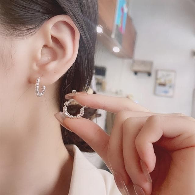 【KT DADA】耳環 S925 純銀耳環 百搭簡約 潮流 耳飾 韓國 純銀耳環純銀 銀耳環 925  純銀耳針