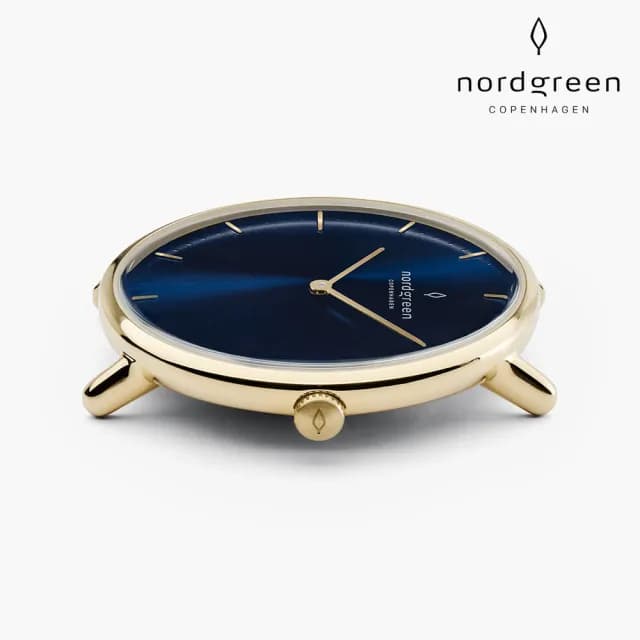【Nordgreen 官方直營】Native 本真系列 真皮錶帶指針手錶 36/40MM(多色可選)