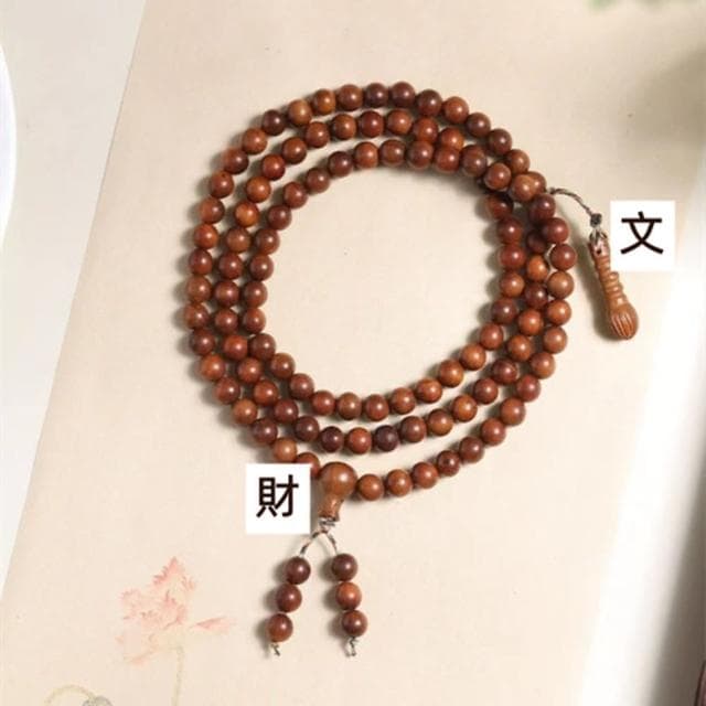 【Penny珮妮】雷擊木108顆佛珠手鍊項鍊8mm(母親節 父親節 生日禮物 交換禮物 送女友 尾牙 新年 結婚)