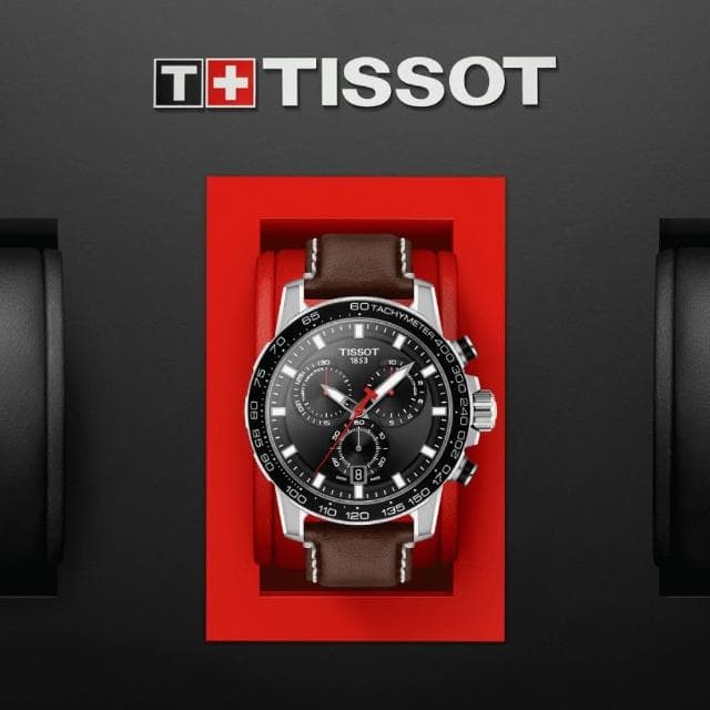 【TISSOT 天梭 官方授權】SUPERSPORT CHRONO 三眼計時腕錶 母親節 禮物 推薦(T1256171605101)
