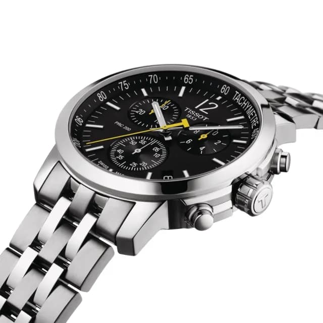 【TISSOT 天梭 官方授權】PRC200 CHRONOGRAPH 三眼計時腕錶 畢業禮物 送禮 推薦(T1144171105700)