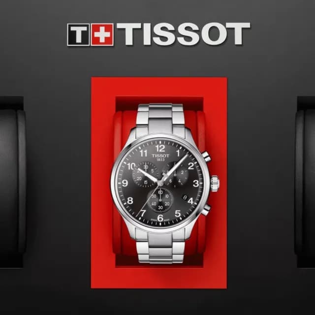 【TISSOT 天梭 官方授權】CHRONO XL 韻馳系列 三眼計時腕錶 七夕 情人節 禮物 送禮 推薦(T1166171105701)