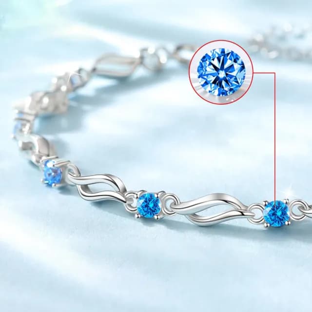 【MoonDy】手鍊 S999 純銀手鍊 結婚禮物 飾品 小禮物 水晶手鍊 日本手鏈 韓國手鏈 女生手鏈