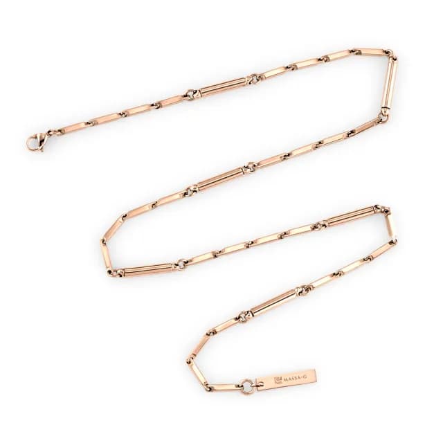 【MASSA-G】Simple純粹磁石能量項鍊(玫瑰金)