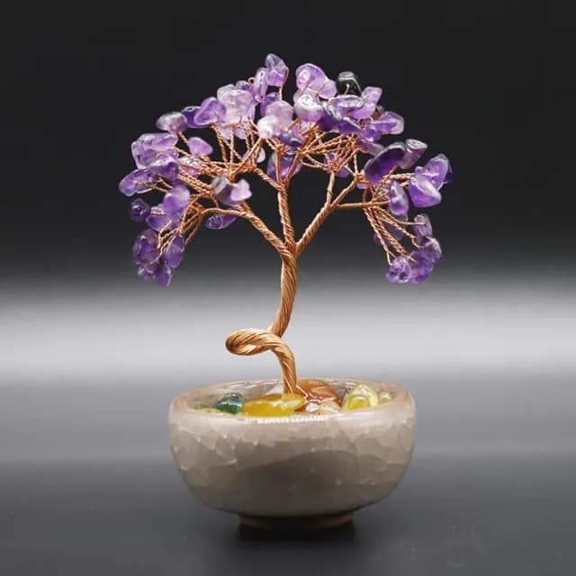 【Penny珮妮】開運招財水晶樹3款可選(喬遷 招財 擺飾 開運 財位 送禮 尾牙 新年)