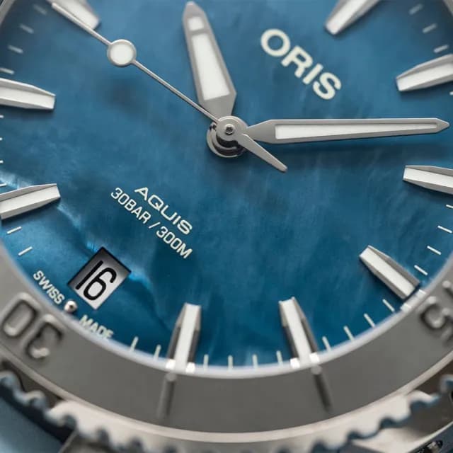 【ORIS 豪利時】Aquis 時間之海系列 潛水機械腕錶 父親節 禮物 送禮 推薦(0173377704155-0741865FC)